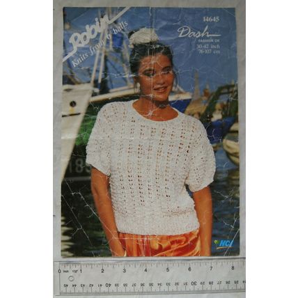 Vintage: Robin 14645 top, from 6 balls DK