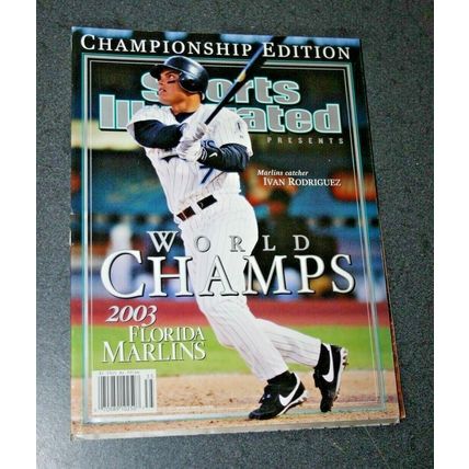 Lot of 3 Florida Marlins Baseball Books and Magazines, 1993-2003