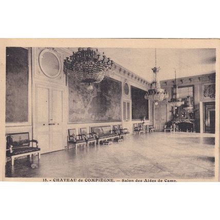 Aides De Camp Salon Chateau De Compiegne Old French Postcard