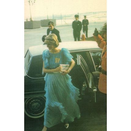 Princess Diana At New Brunswick Banquet Canada Visit Postcard
