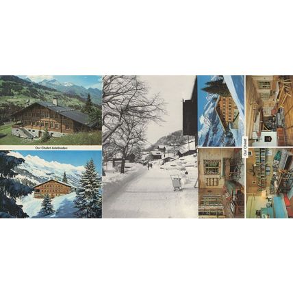 Adelboden Our Chalet 3x Switzerland Postcard s