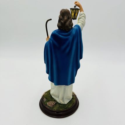 Danbury Mint Jesus Light The Way Sculpture Figurine Painted Standing Decor