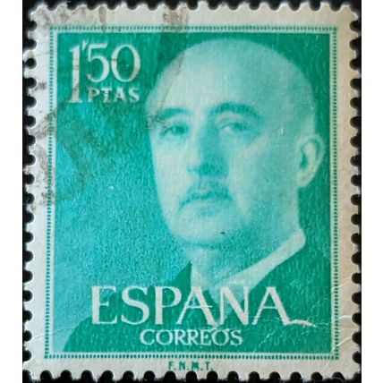 Stamp Spain SG1218 1956 1.5Pta General Franco Used