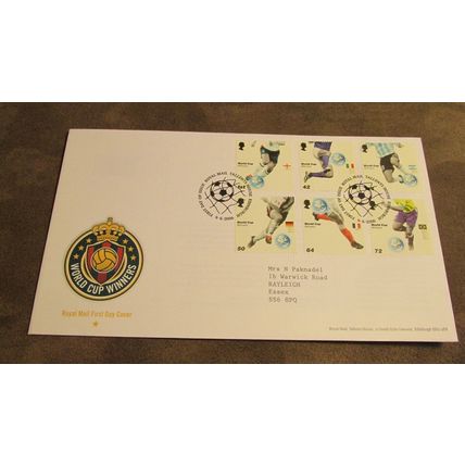 2006 GB FDC Cover - Football World Cup Winners - Argentina, Germany, France ++