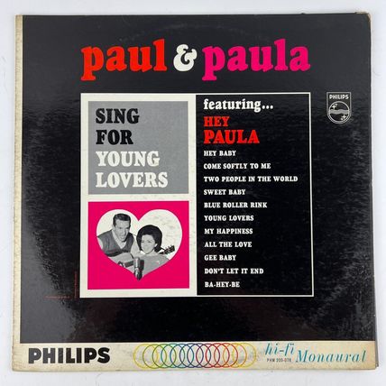 Paul & Paula – Sing For Young Lovers Vinyl LP Record Album MONO PHM 200-078