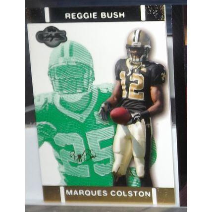 2007 Topps Co-Signers REGGIE WHITE/MARQUES COLSTON (Saints) #34 Green 172/249