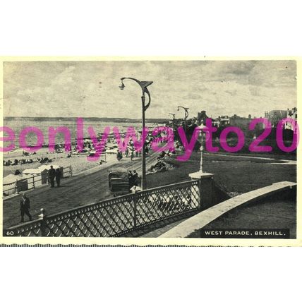 West Parade, Bexhill, Sussex,1960s, Postcard