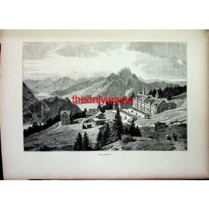 Rigi Kaltbad, Switzerland, Book Illustration (Print), 1895
