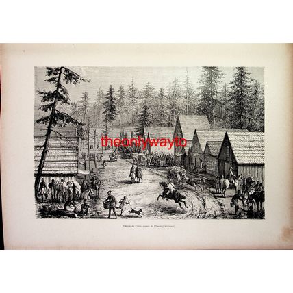 Cisco Station, Place Co, California, USA, Book Illustration (Print), 1895