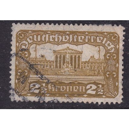 Austria 1919 Parliament Building 2.5k Fine Used SG 357 VGC