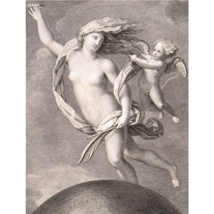 FORTUNA 1781 Francesco Pievillano - Guido Reni ANTIQUE ETCHING