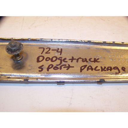 1972 73 74 DODGE SPORT TRUCK POWER WAGON FENDER TRIM #3498314 & 3498315 OEM