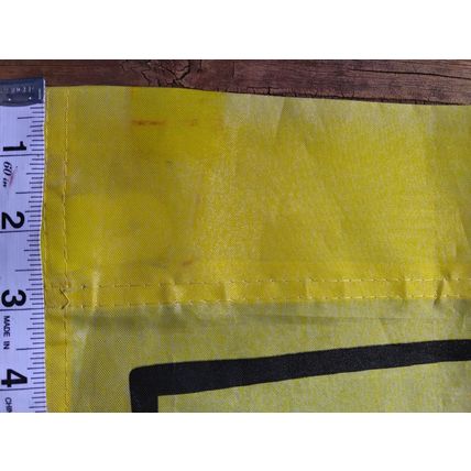 Vintage American Greetings Outdoor Yellow Flag Dancing New Year Party 42 Inches