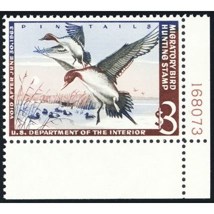 RW29, Mint NH XF/Superb $3 Duck Stamp - PSE Graded 95 * Stuart Katz