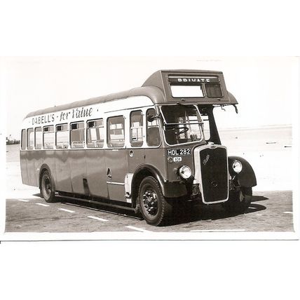 Black & White Photograph of Southern Vectis Omnibus Co. Ltd - HDL 282