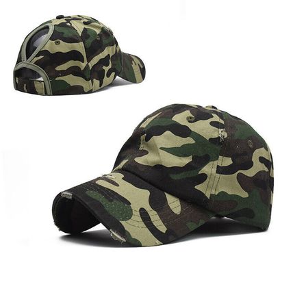 High Bun Hat Cotton Summer Sun Sport Snapback Ponytail Baseball Cap Ladies