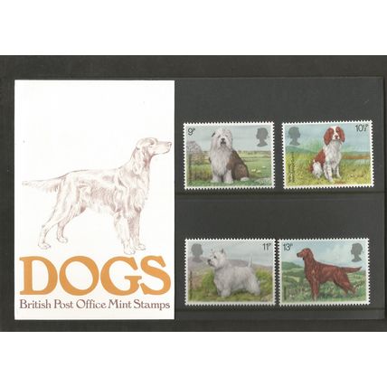 Dogs Mint Stamp Set Presentation Pack Number 106 1979