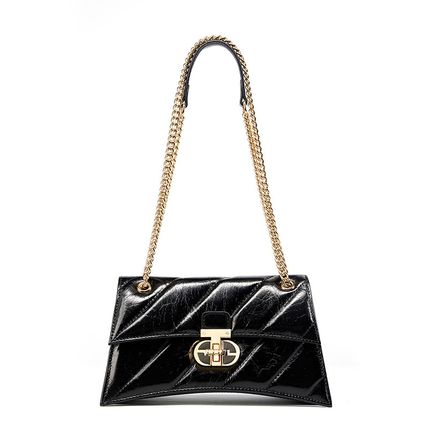 Genuine Leather Women Purses and Tote Handbags Black