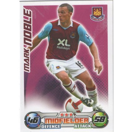 Match Attax 2008/2009 Mark Noble West Ham United