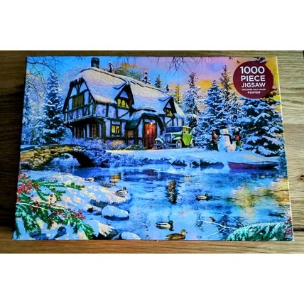 USED ONCE & LIKE NEW - W.H.SMITH JIGSAW - HOME FOR CHRISTMAS