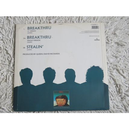 QUEEN, BREAKTHRU 12" VINYL SINGLE