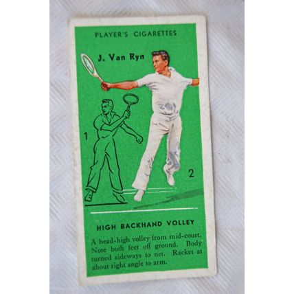 1936 Players Tennis No. 32 High Backhand Volley, J. van Ryn
