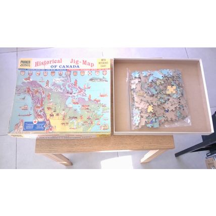 HISTORICAL JIG-MAP OF CANADA Jigsaw Puzzle (VINTAGE 1966)