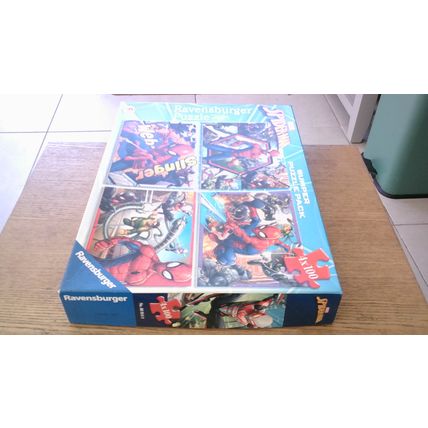 SPIDER-MAN Jigsaw Puzzles (4 x 100 Piece- SEE NOTES) Ravensburger (2017)