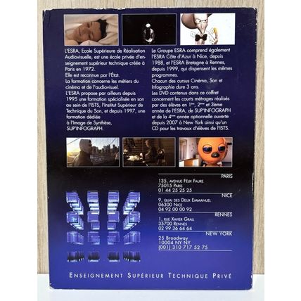 ESRA Groupe 2008 Films & Réalisations Sonores d'Élèves DVD French Short Films