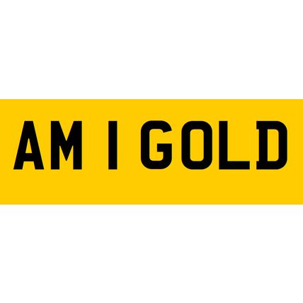 AM16OLD private number plates for sale AM I GOLD