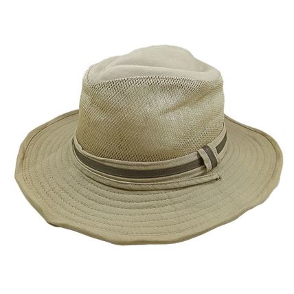 BRONER 'Solarweave Sun Protection Fabric' Cotton Hat With Shapeable Brim Size XL