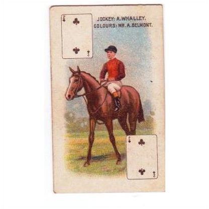 1914 Wills Scissors Jockeys Owners Colours 2 Clubs Whalley Belmont
