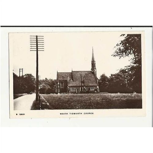 Wiltshire SOUTH TIDWORTH Church Postcard by Kingsway (S 12631)