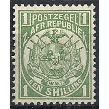 Transvaal 1885 SG183 1/- Yellow-Green Mounted Mint ...