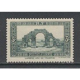 Algeria.SG109 3c Arc de Triompe,Lambese (Green).Mounted Mint.Dec14