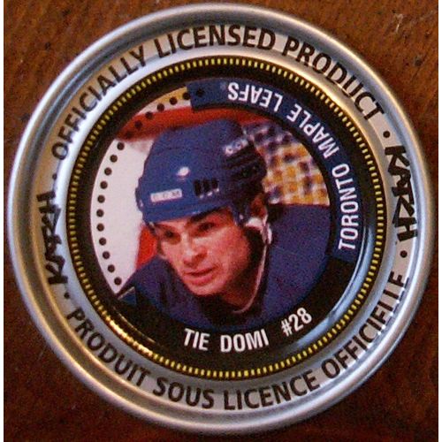 Katch NHL Medallion #140 Tie Domi #28 Toronto Maple Leafs 2-3/8 Inches Diameter