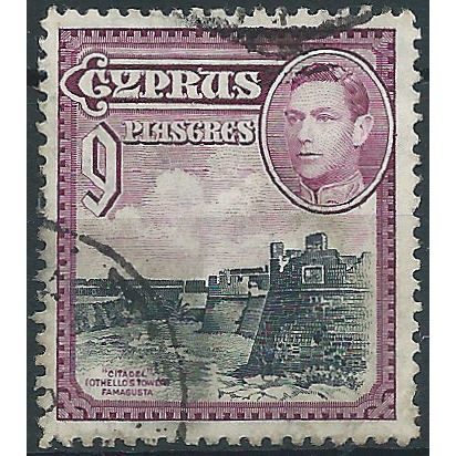 Cyprus 1938 SG159 9pi Black & Purple Fine Used .. ..
