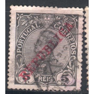 Portugal 1910 - SG391 - 5r black - King Manoel 11 - used