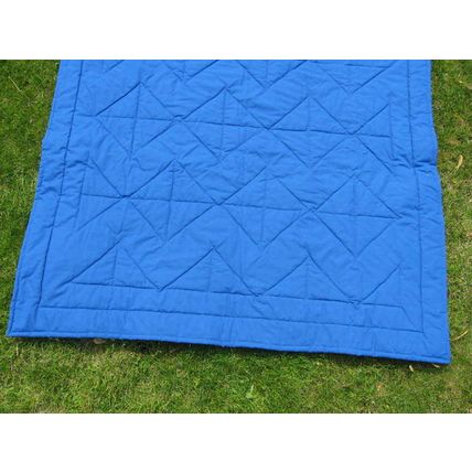 Bright Zig Zag Baby Lap Quilt 0016 39x45 Colorful Stripes Blue Small Quiltpolice