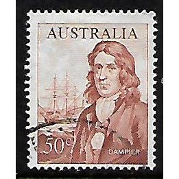 AUSTRALIA 1966 50c RED BROWN DAMPIER AND ROEBUCK SG 399 FINE USED#3