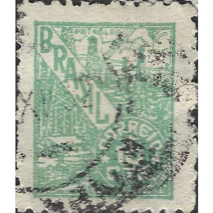 BRAZIL, Petroleum Industry, light green-blue 1946, 10cruz, #3