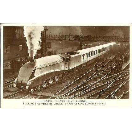 Railway SILVER LINK Kings Cross Postcard (Valentine 5961