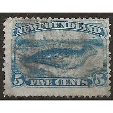 Newfoundland 1880 SG48 5c Pale Blue Fine Used ..