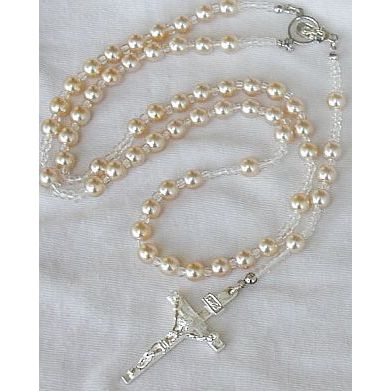 White pearls Rosary B