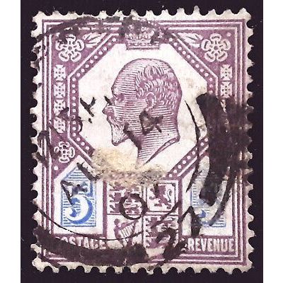 GB 1902 Edward VII 5d purple and blue Used SG242