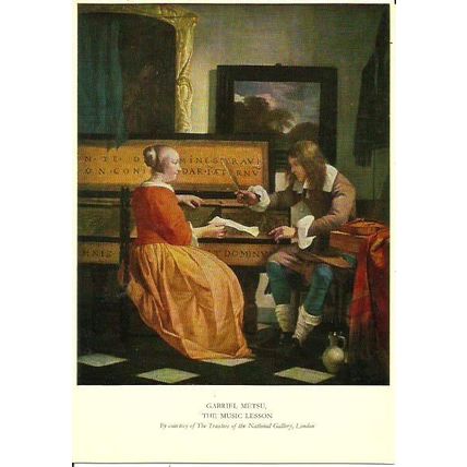 Art GABRIEL METSU The Music Lesson (Medici 732)