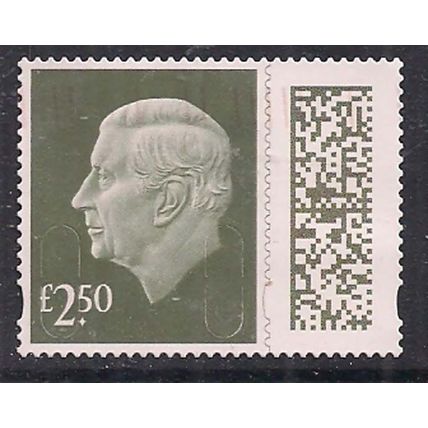 GB 2024 KC 3rd £2.50 Gooseberry Green Machin Used SG V5026 ( J1462 )