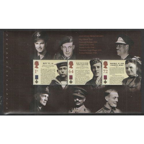 Great Britain 2006 Victoria Cross Booklet Pane 2660b Mint NHM DX37 BK 180 stamp
