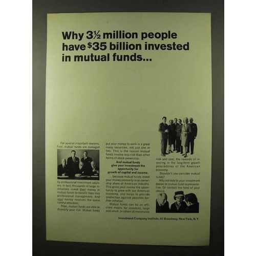 1966 Ivestment Company Institute Ad - Mutual Funds