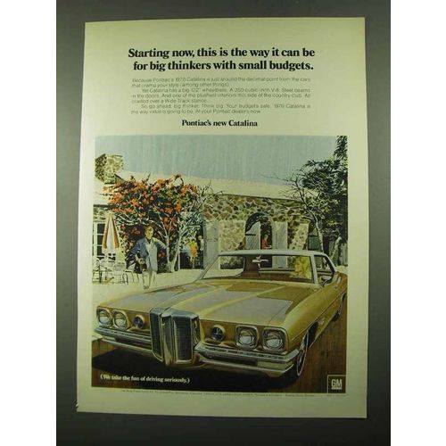 1969 Pontiac Catalina Car Ad - Big Thinkers